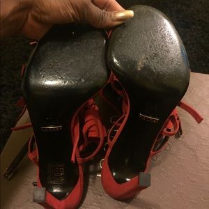 Gucci Shoes - Gucci fringe heels in Red . Size 37 worn twice . Gucci Shoes - Gucci fringe heels in Red . Size 37 worn twice .